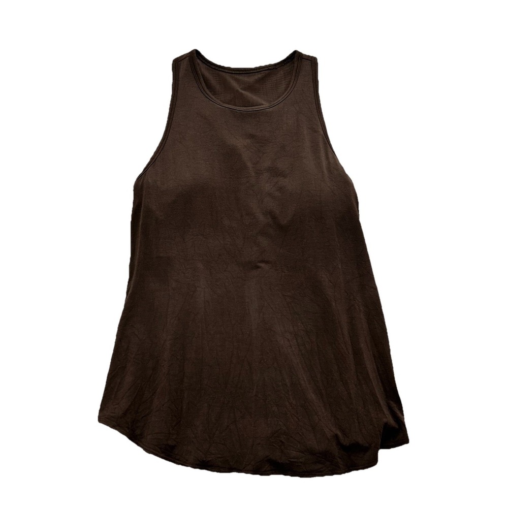 Shebird‎ Women's 4 (small) Freedom Racerback Tank Brown Built-in Bra